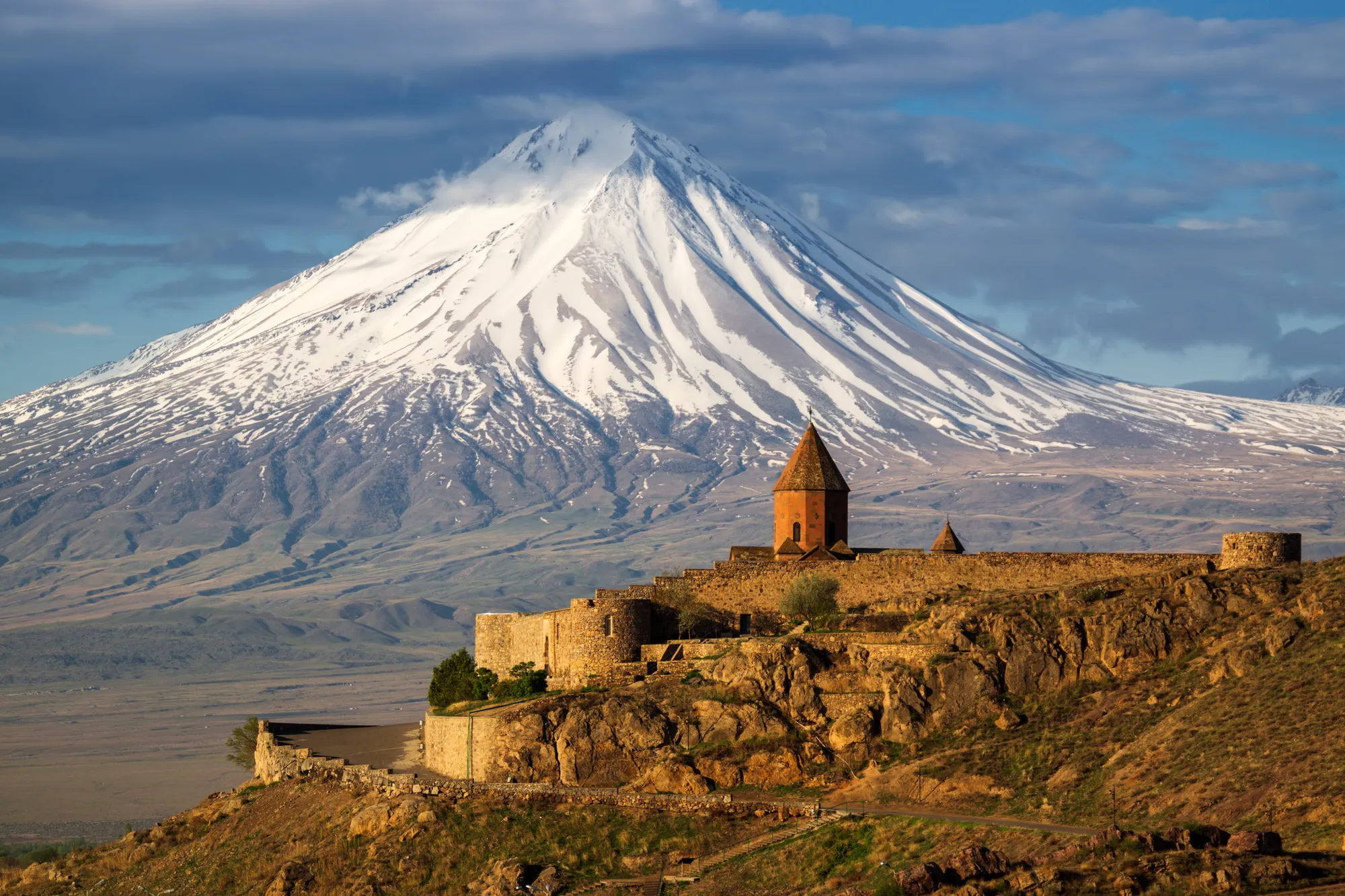 Kloster Chor Wirap mit Blick auf den Ararat